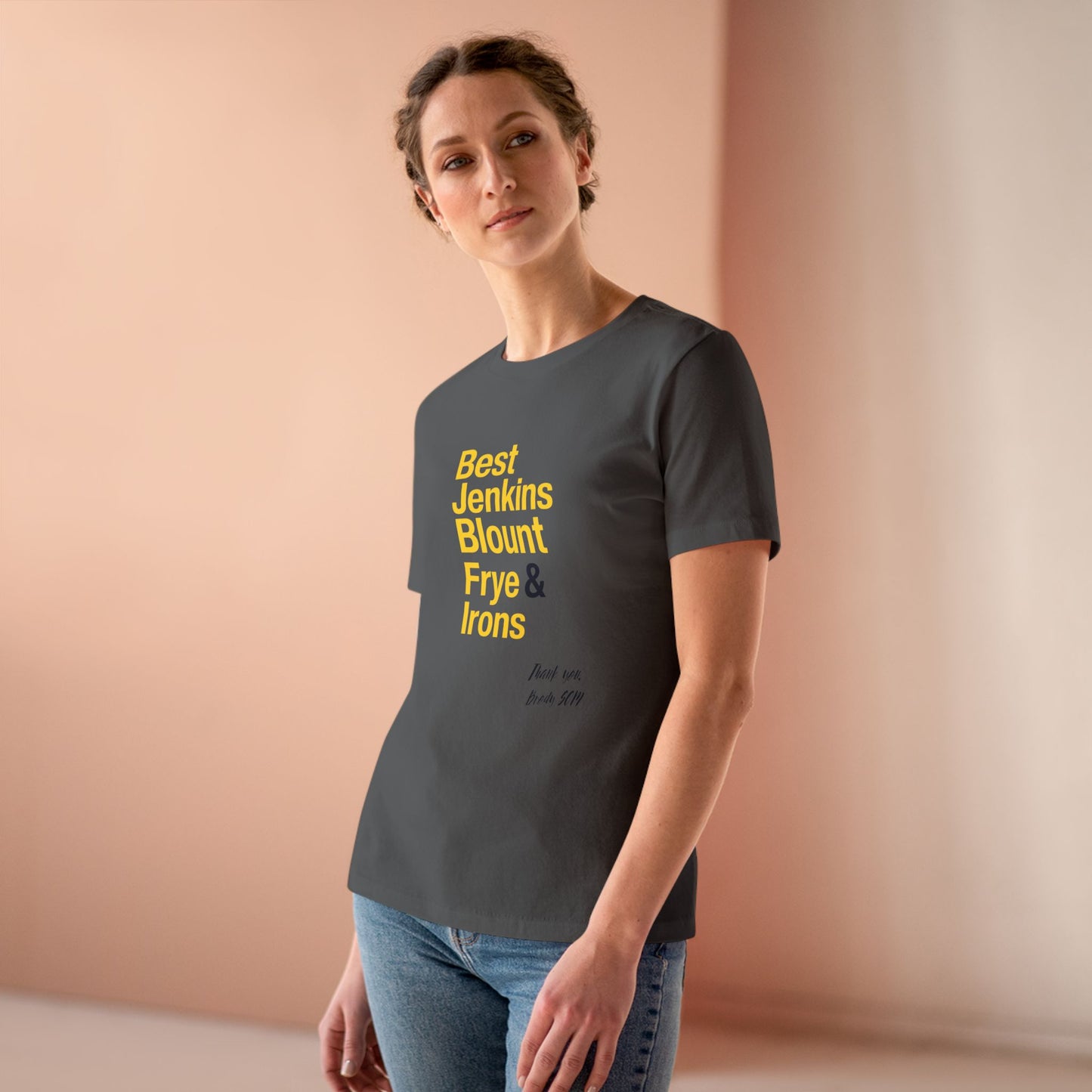 Women's Cotton Tee TOP 5 Healthcare Hero Yellow print Brody