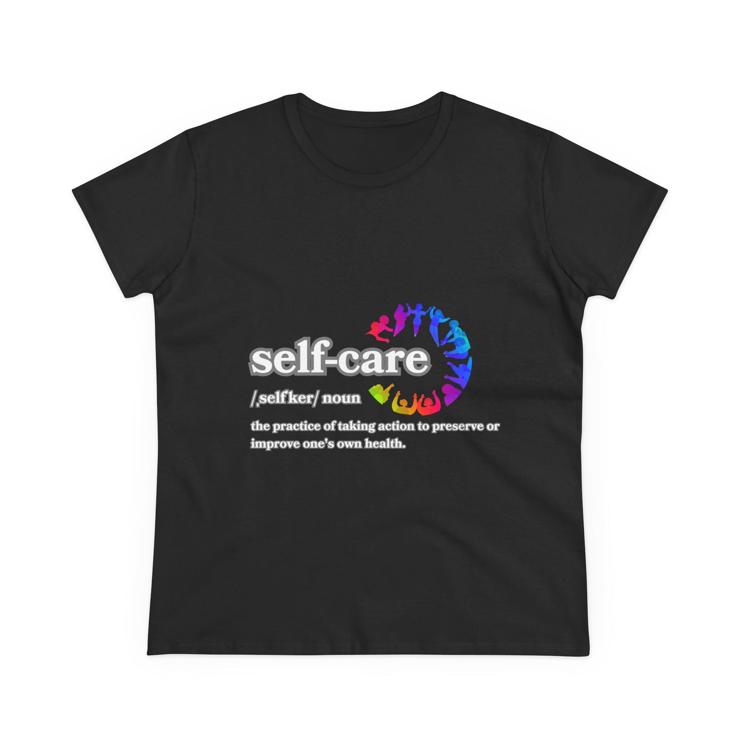 Self-Care Women's Cotton Tee - Comfortable & Empowering Shirt for Wellbeing Enthusiasts