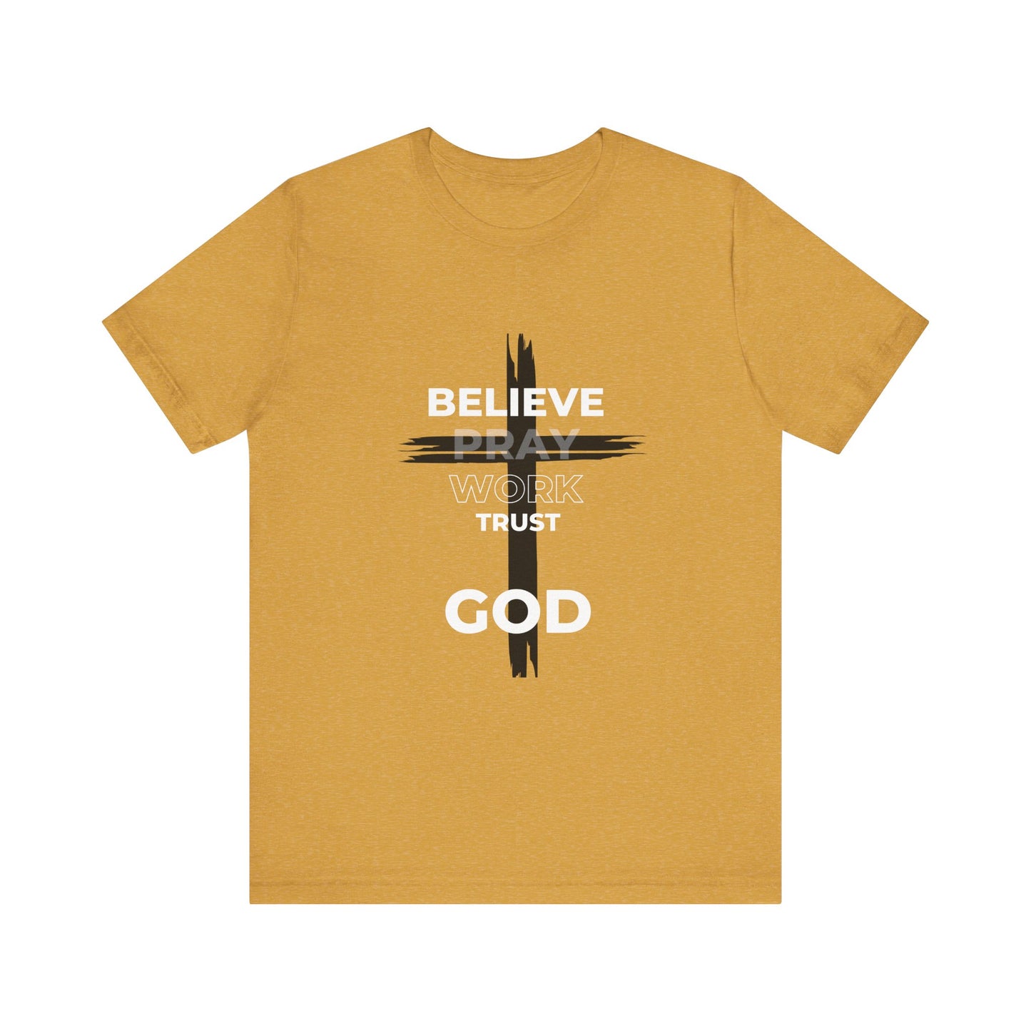 Faith-Inspired Unisex Short Sleeve Tee - Bold Cross Design