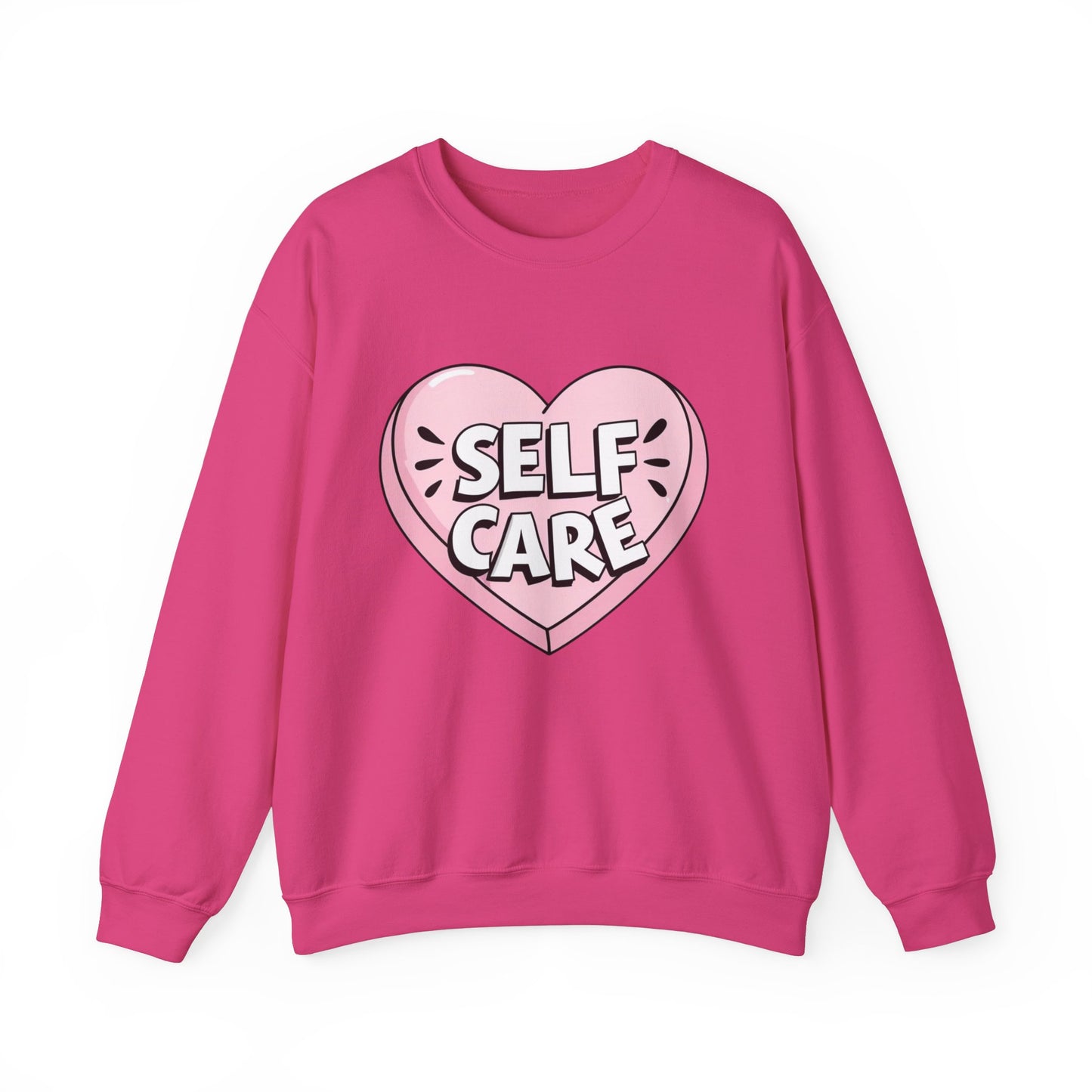 Self Care Heart shirt Unisex Heavy Blend™ Crewneck Sweatshirt