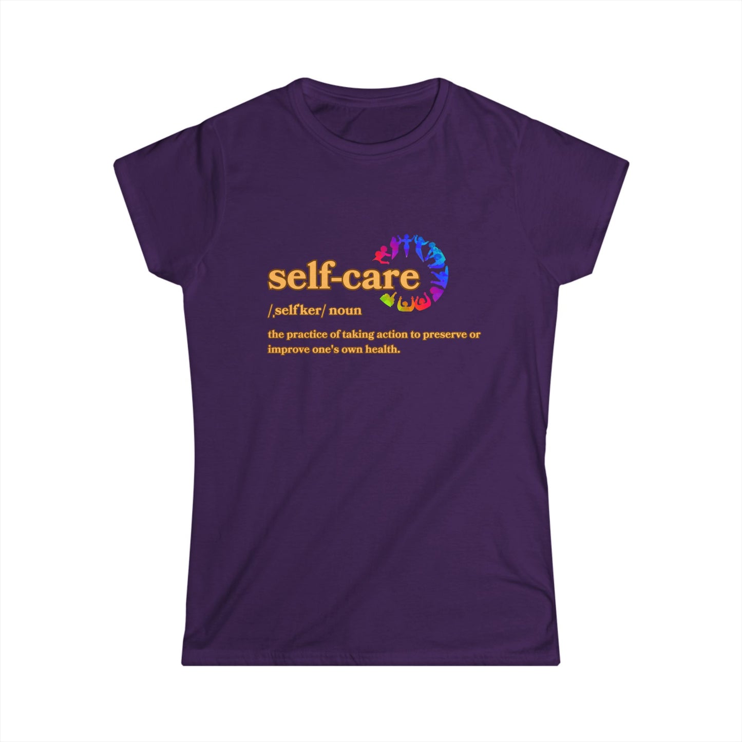 Self-Care Women's Softstyle Tee - Empowering Health Reminder Shirt