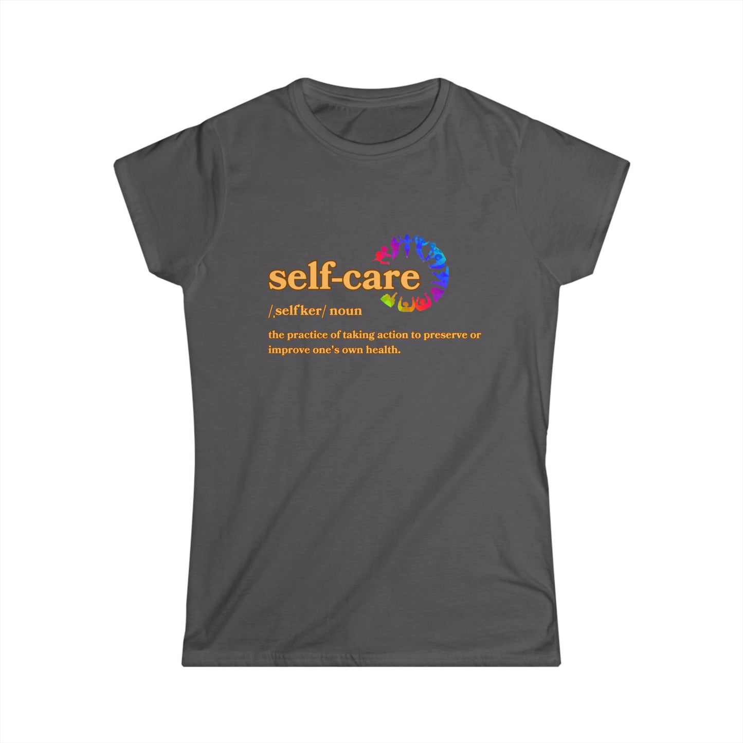 Self-Care Women's Softstyle Tee - Empowering Health Reminder Shirt