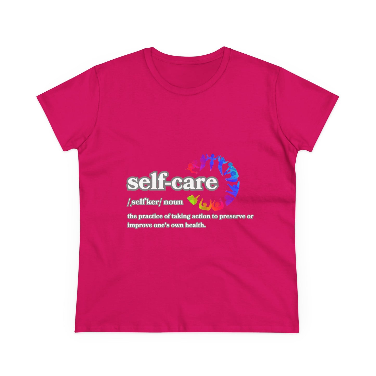 Self-Care Women's Cotton Tee - Comfortable & Empowering Shirt for Wellbeing Enthusiasts