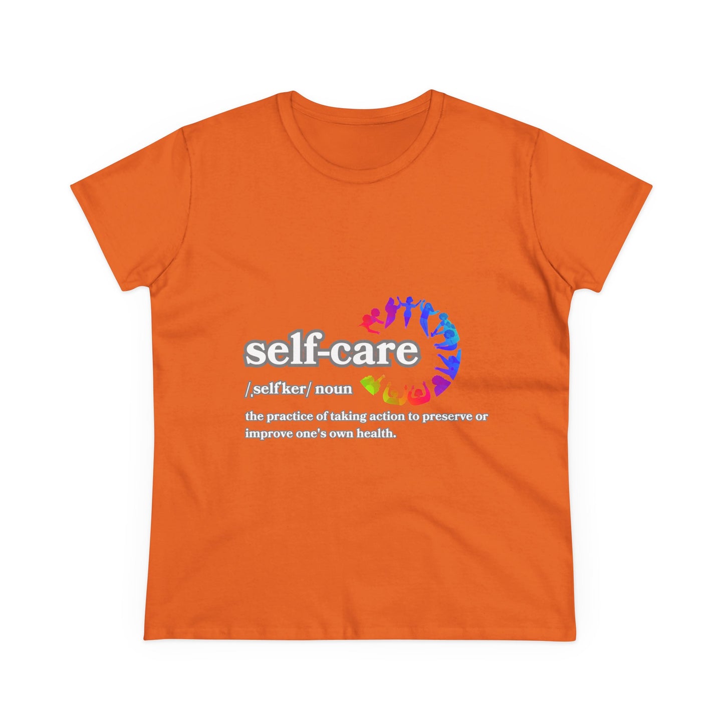 Self-Care Women's Cotton Tee - Comfortable & Empowering Shirt for Wellbeing Enthusiasts