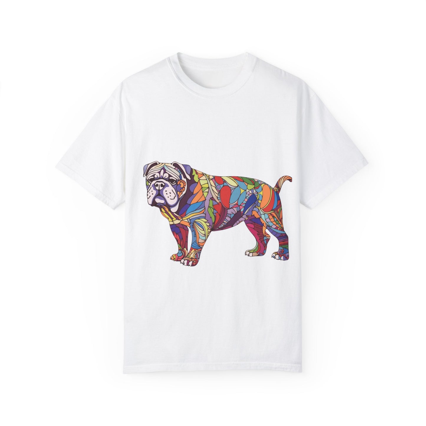 Colorful Dog Unisex Garment-Dyed T-shirt