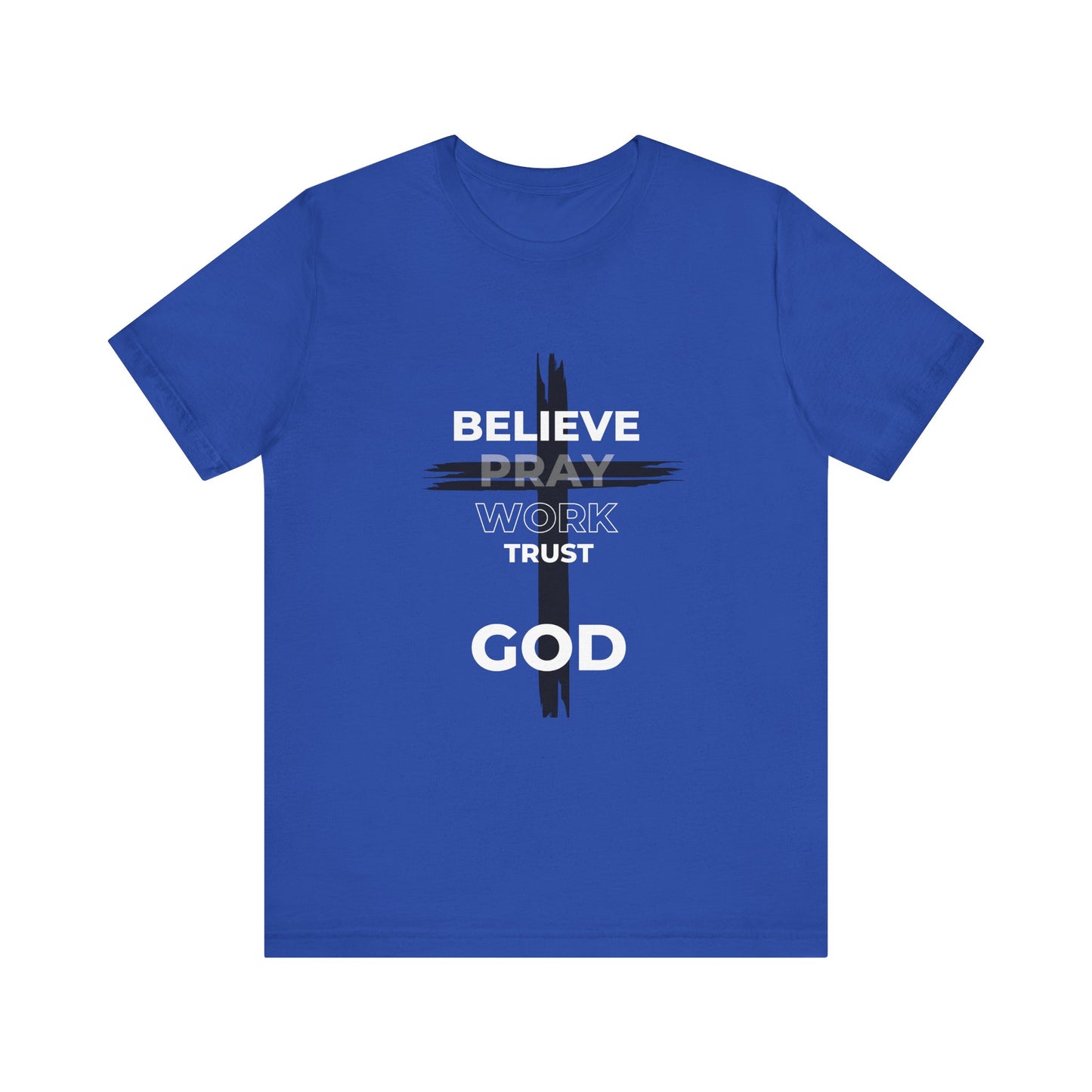 Faith-Inspired Unisex Short Sleeve Tee - Bold Cross Design