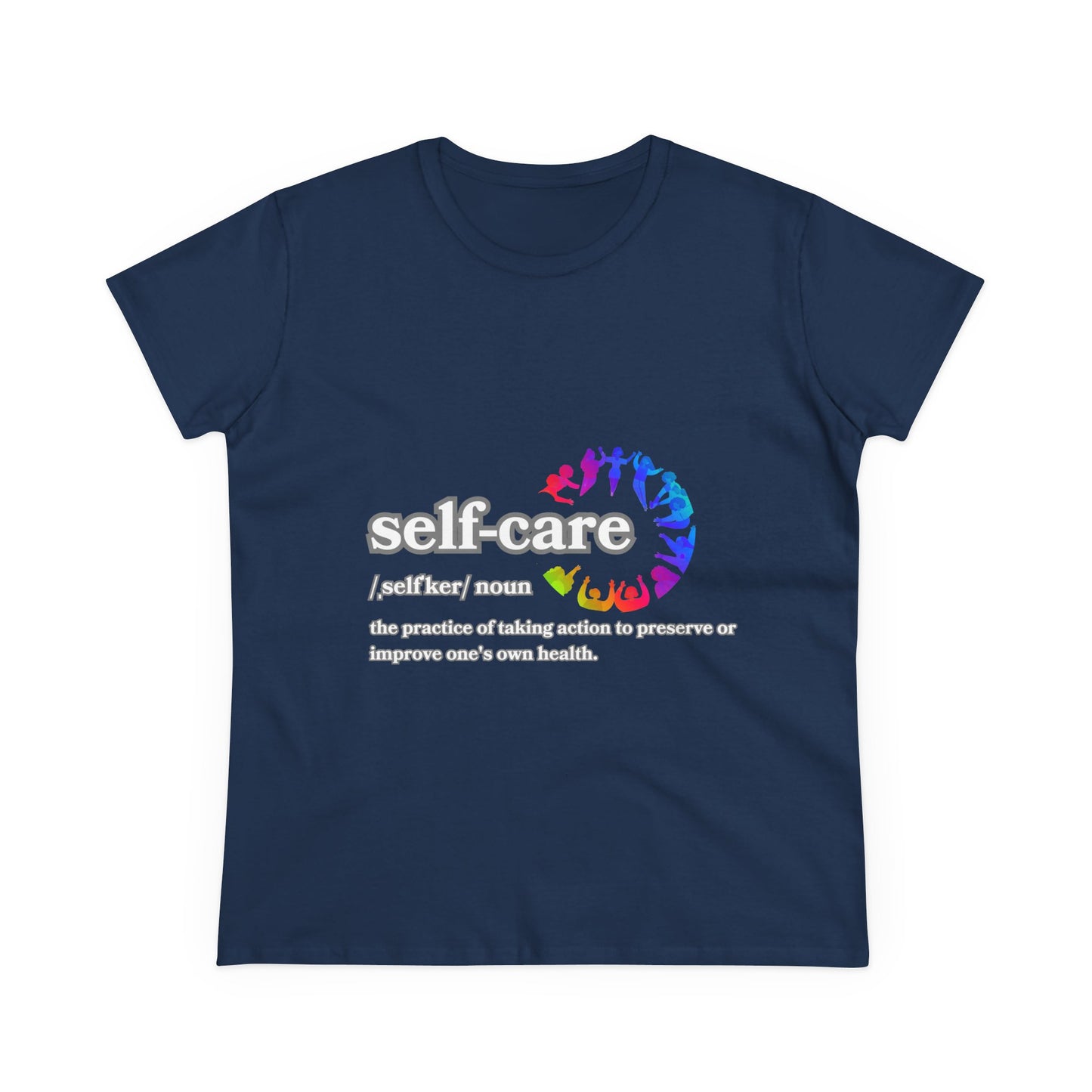 Self-Care Women's Cotton Tee - Comfortable & Empowering Shirt for Wellbeing Enthusiasts