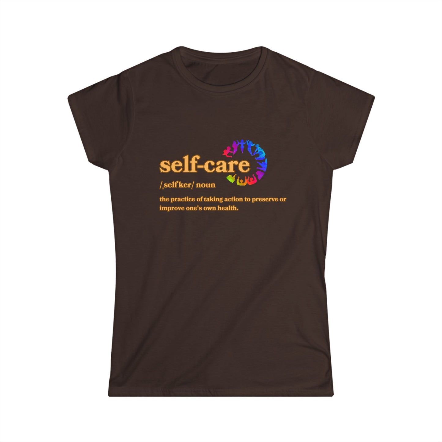 Self-Care Women's Softstyle Tee - Empowering Health Reminder Shirt