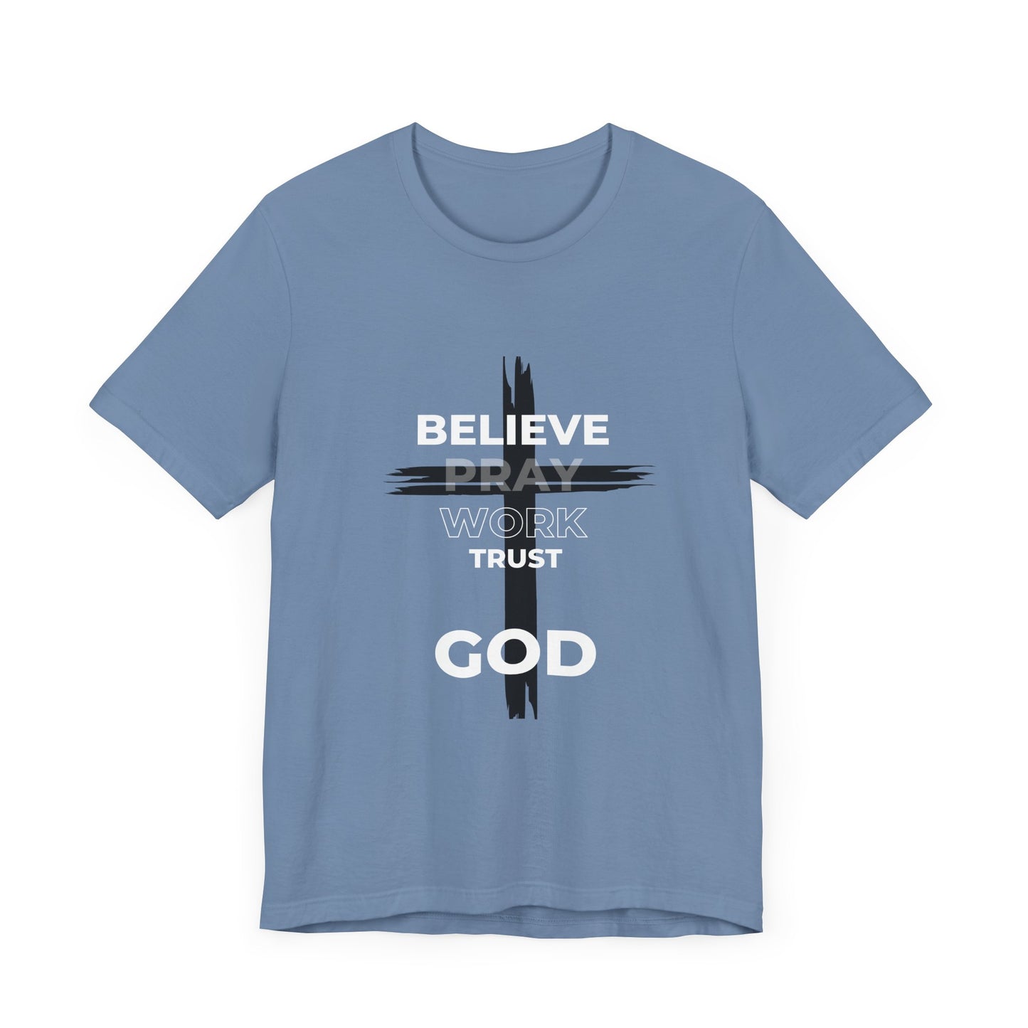 Faith-Inspired Unisex Short Sleeve Tee - Bold Cross Design