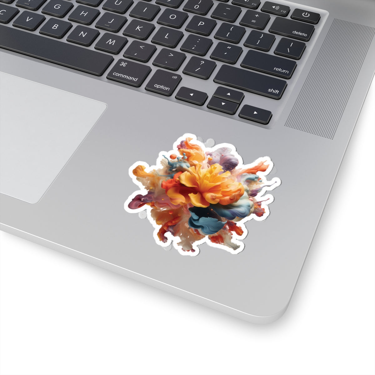 Vibrant Floral Kiss-Cut Stickers - Colorful Art for Laptop, Journals & Gifts
