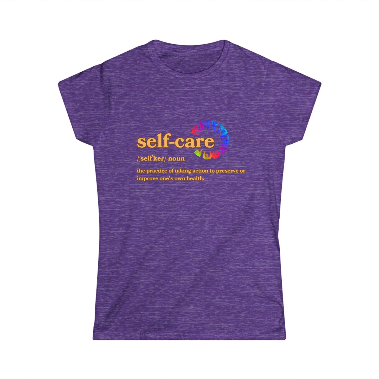 Self-Care Women's Softstyle Tee - Empowering Health Reminder Shirt