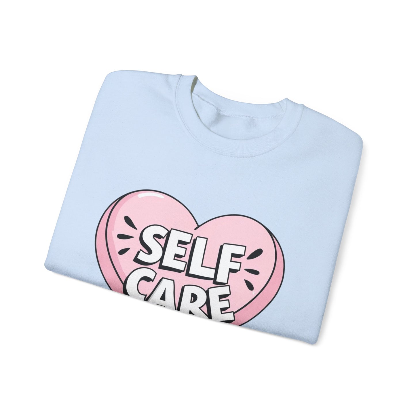 Self Care Heart shirt Unisex Heavy Blend™ Crewneck Sweatshirt