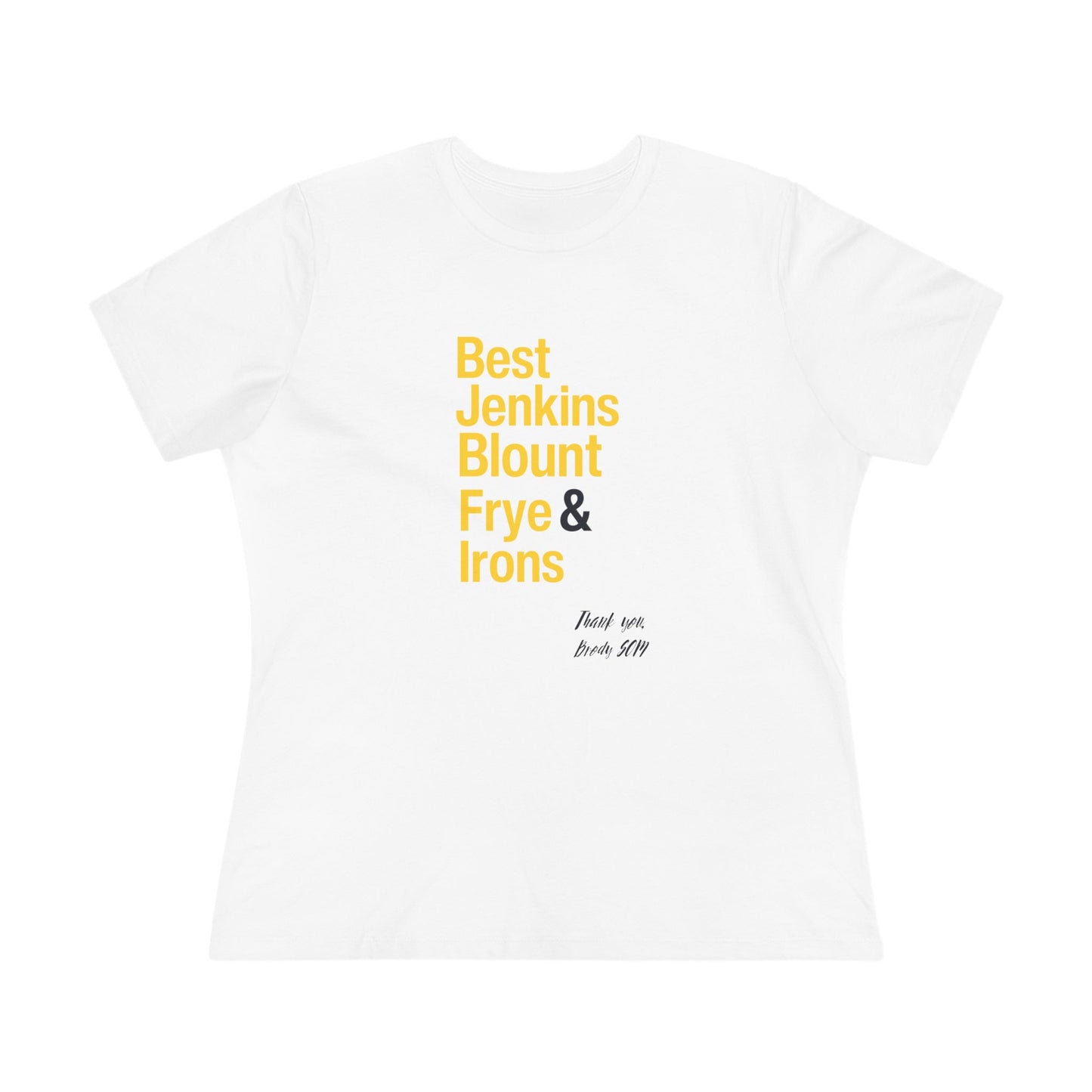 Women's Cotton Tee TOP 5 Healthcare Hero Yellow print Brody