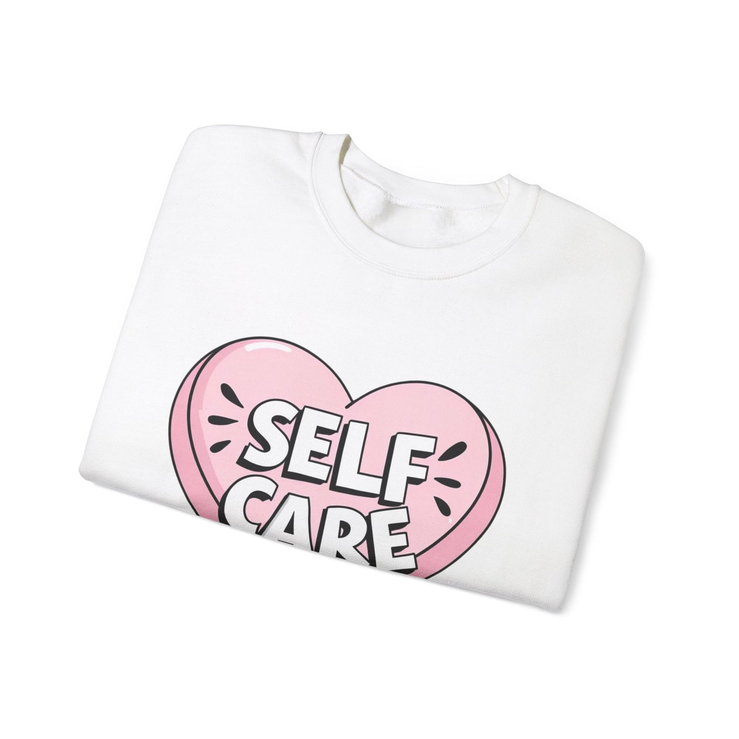 Self Care Heart shirt Unisex Heavy Blend™ Crewneck Sweatshirt