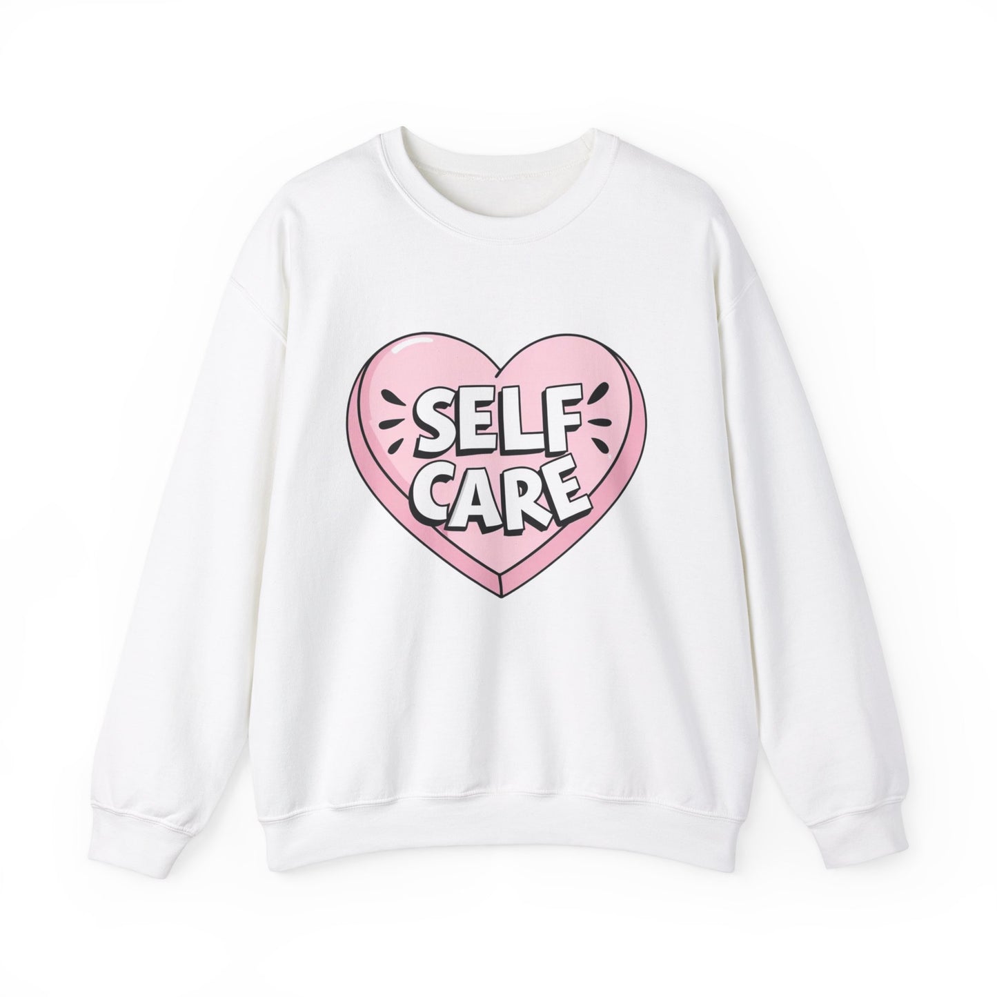 Self Care Heart shirt Unisex Heavy Blend™ Crewneck Sweatshirt
