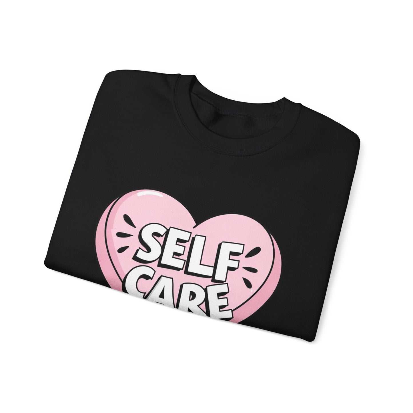 Self Care Heart shirt Unisex Heavy Blend™ Crewneck Sweatshirt