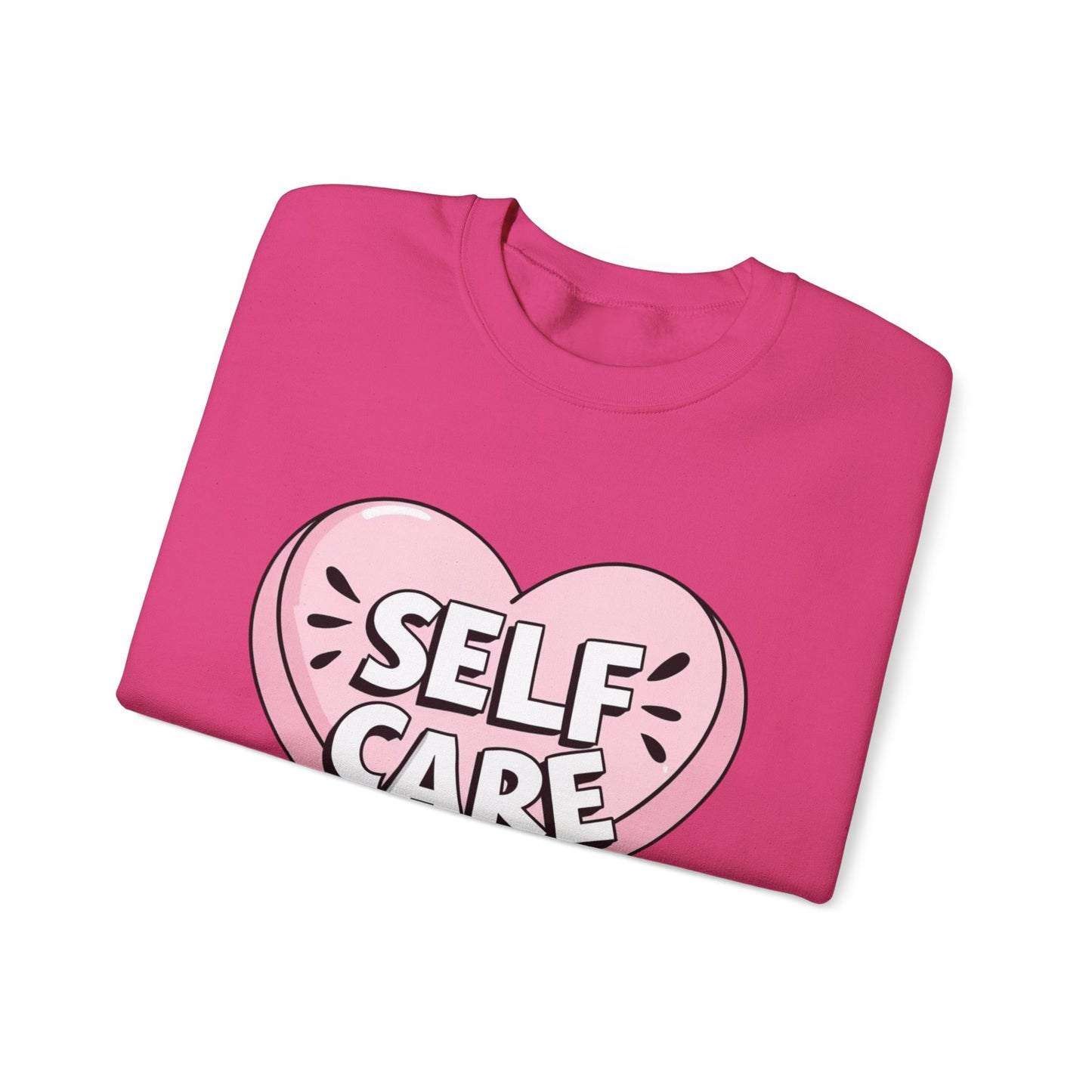 Self Care Heart shirt Unisex Heavy Blend™ Crewneck Sweatshirt