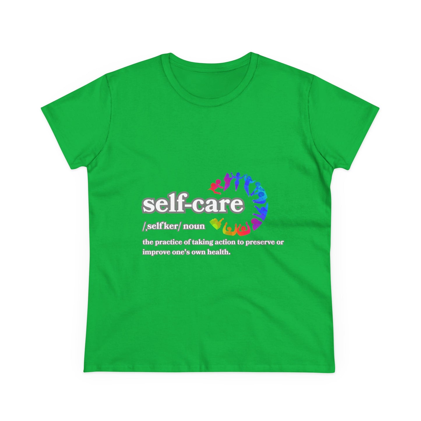 Self-Care Women's Cotton Tee - Comfortable & Empowering Shirt for Wellbeing Enthusiasts