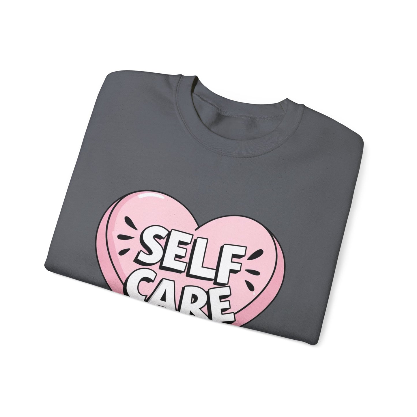 Self Care Heart shirt Unisex Heavy Blend™ Crewneck Sweatshirt