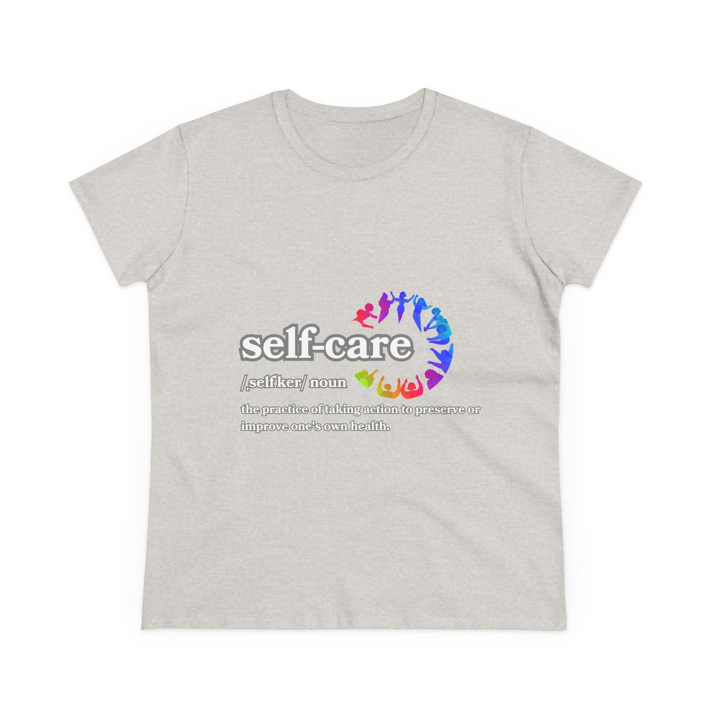 Self-Care Women's Cotton Tee - Comfortable & Empowering Shirt for Wellbeing Enthusiasts