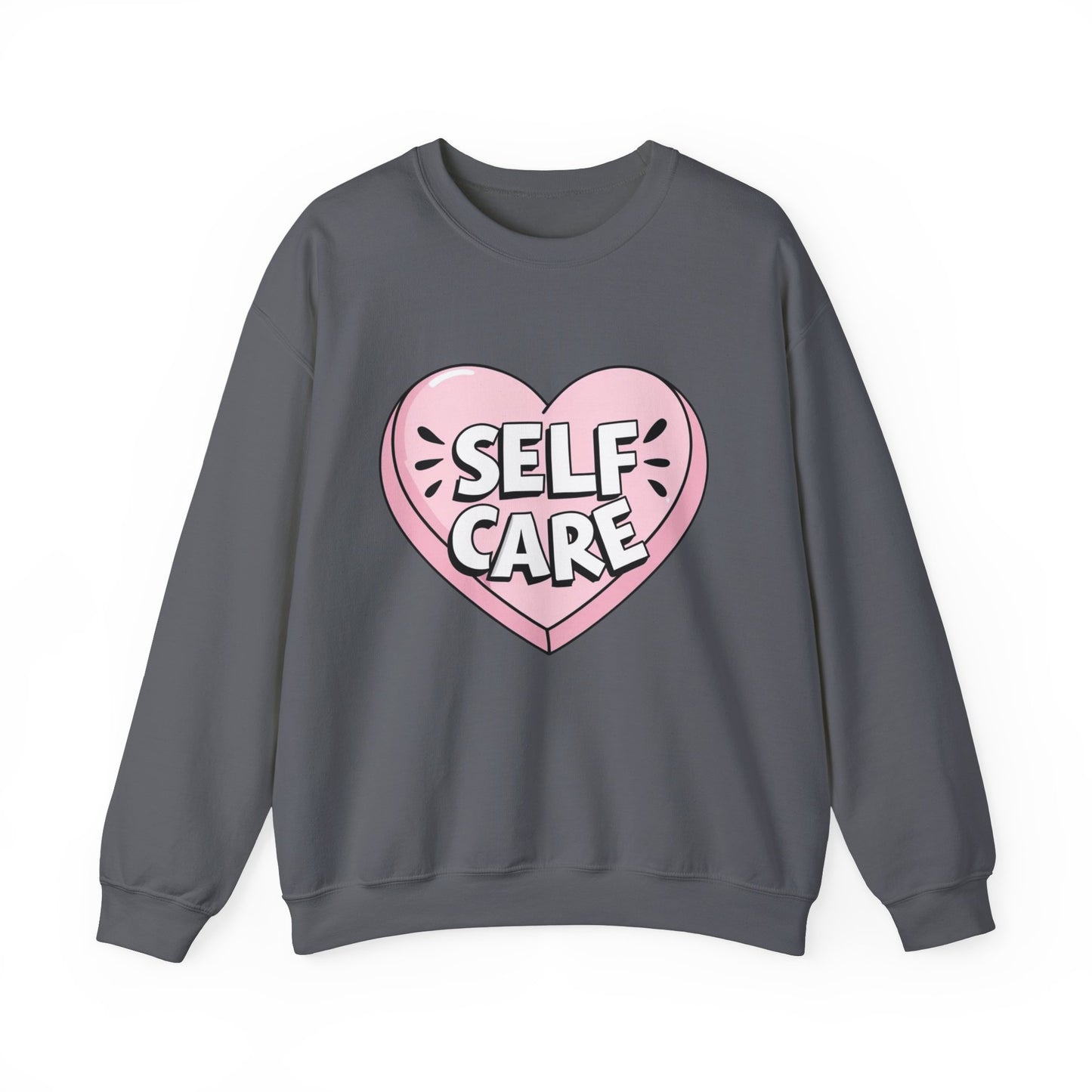 Self Care Heart shirt Unisex Heavy Blend™ Crewneck Sweatshirt