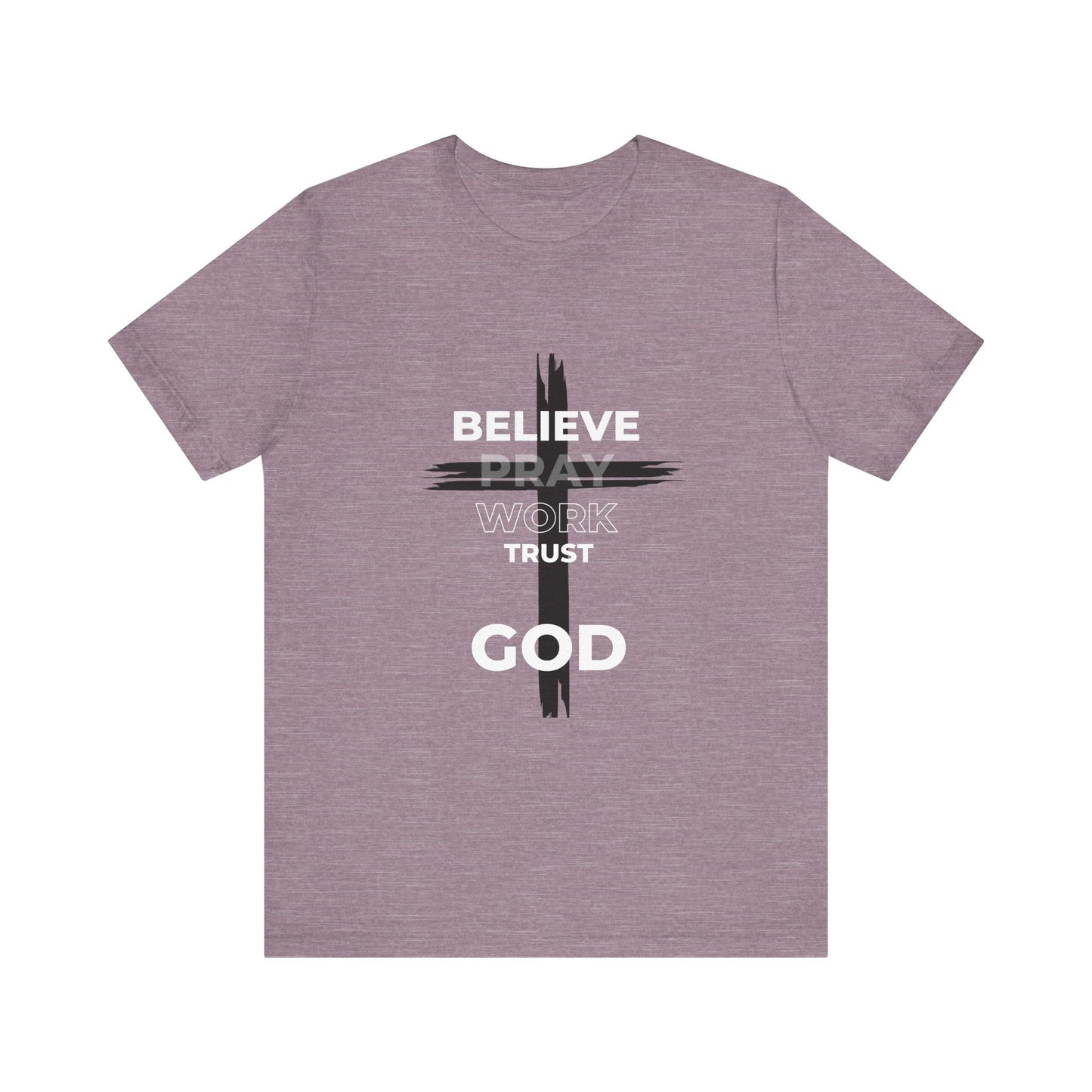 Faith-Inspired Unisex Short Sleeve Tee - Bold Cross Design