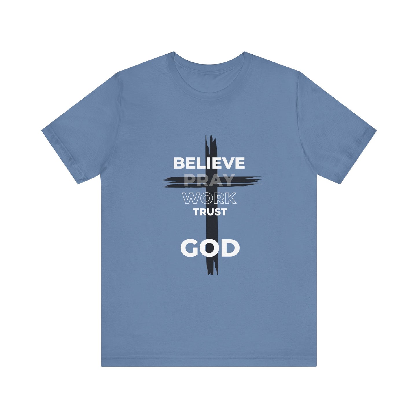 Faith-Inspired Unisex Short Sleeve Tee - Bold Cross Design