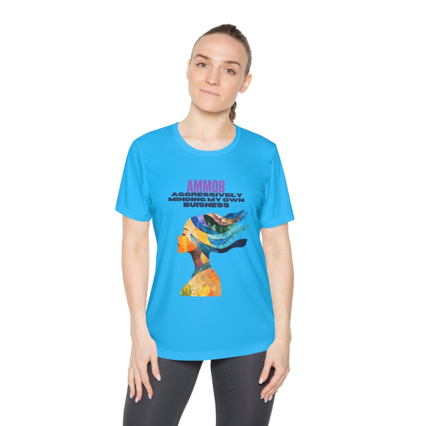 T-Shirt for Women - AMMOB Design, Aggressively Minding Your Own Business