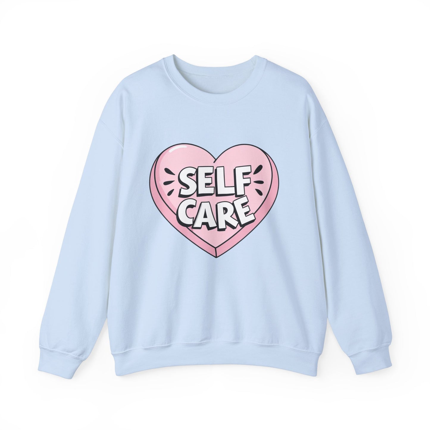 Self Care Heart shirt Unisex Heavy Blend™ Crewneck Sweatshirt