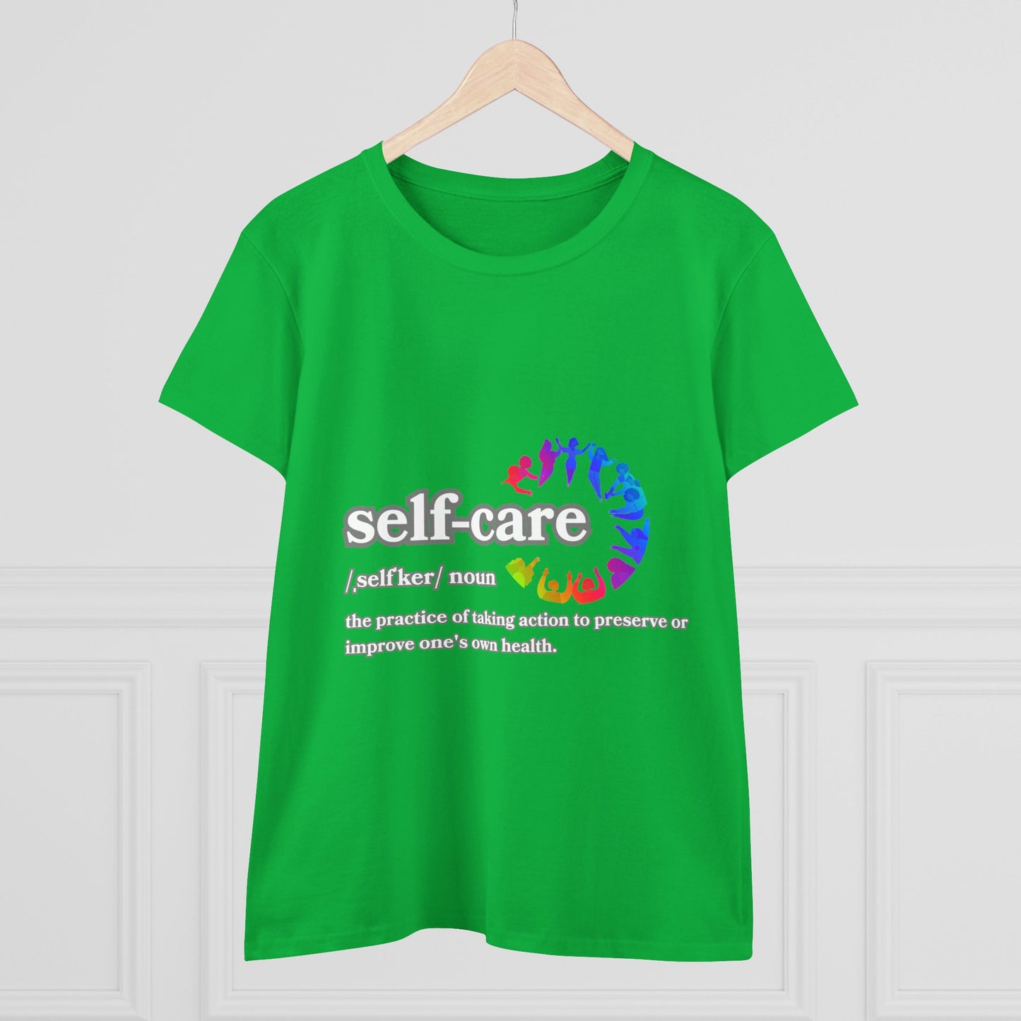 Self-Care Women's Cotton Tee - Comfortable & Empowering Shirt for Wellbeing Enthusiasts