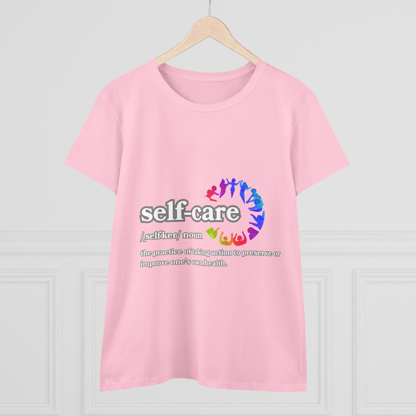 Self-Care Women's Cotton Tee - Comfortable & Empowering Shirt for Wellbeing Enthusiasts