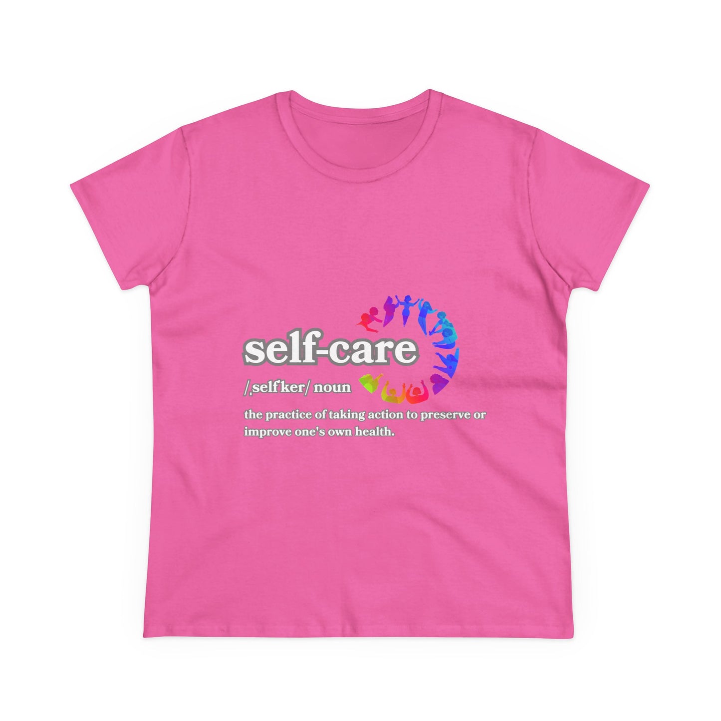 Self-Care Women's Cotton Tee - Comfortable & Empowering Shirt for Wellbeing Enthusiasts
