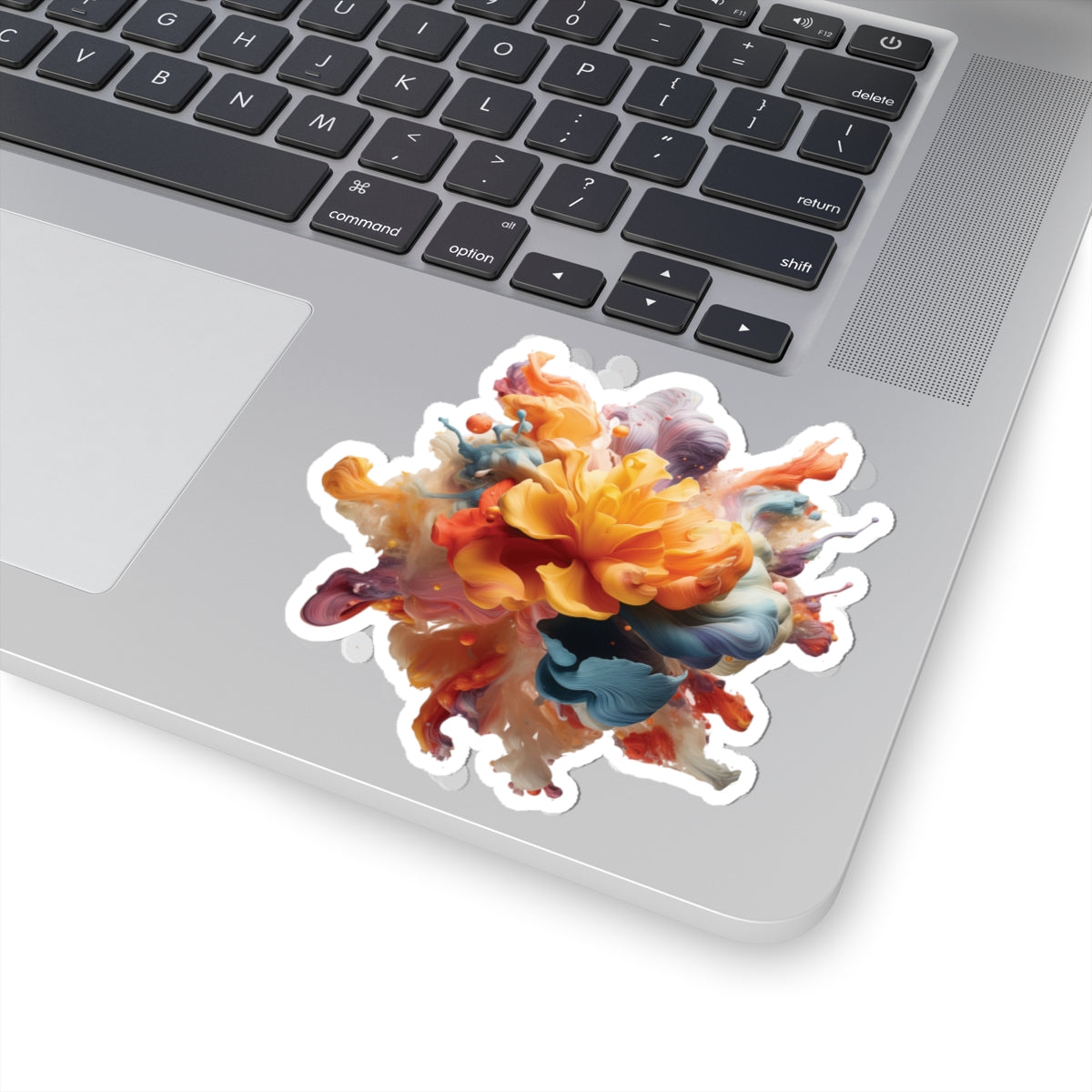 Vibrant Floral Kiss-Cut Stickers - Colorful Art for Laptop, Journals & Gifts