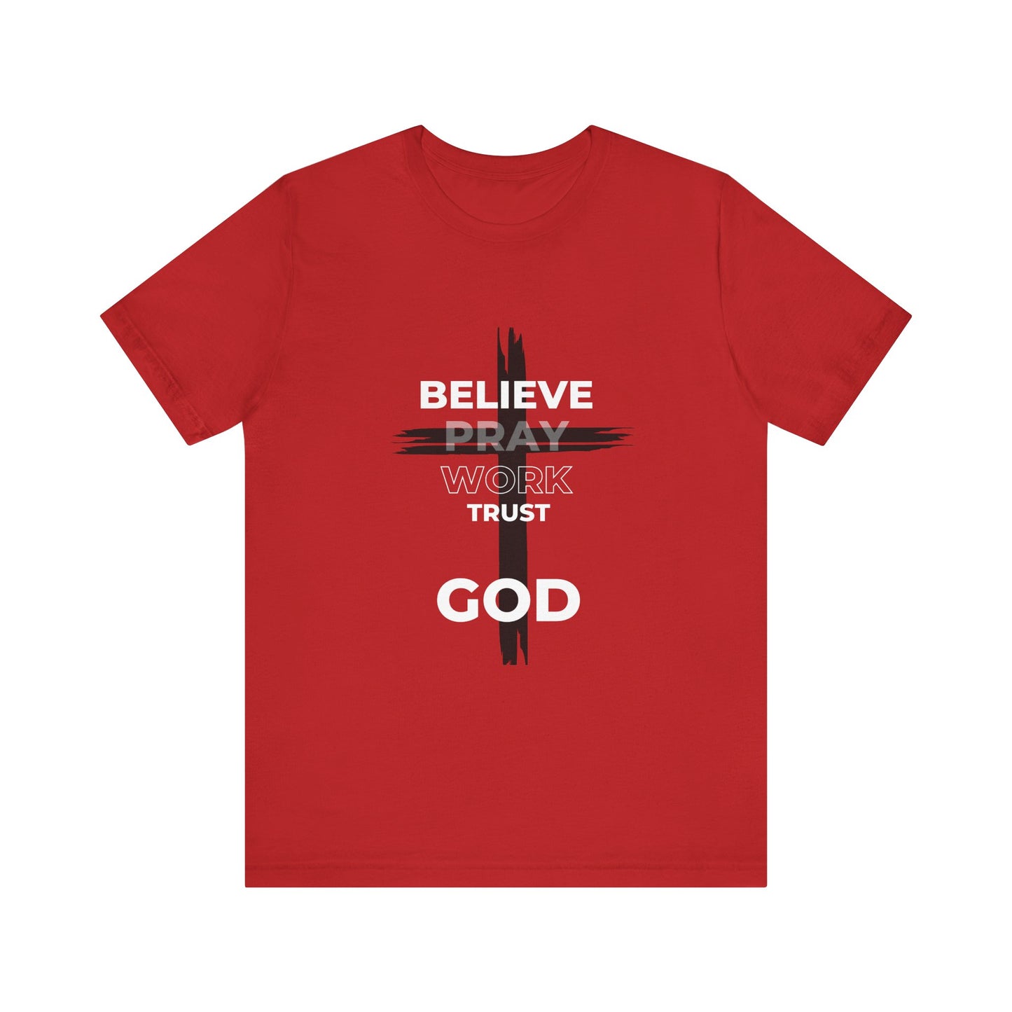 Faith-Inspired Unisex Short Sleeve Tee - Bold Cross Design