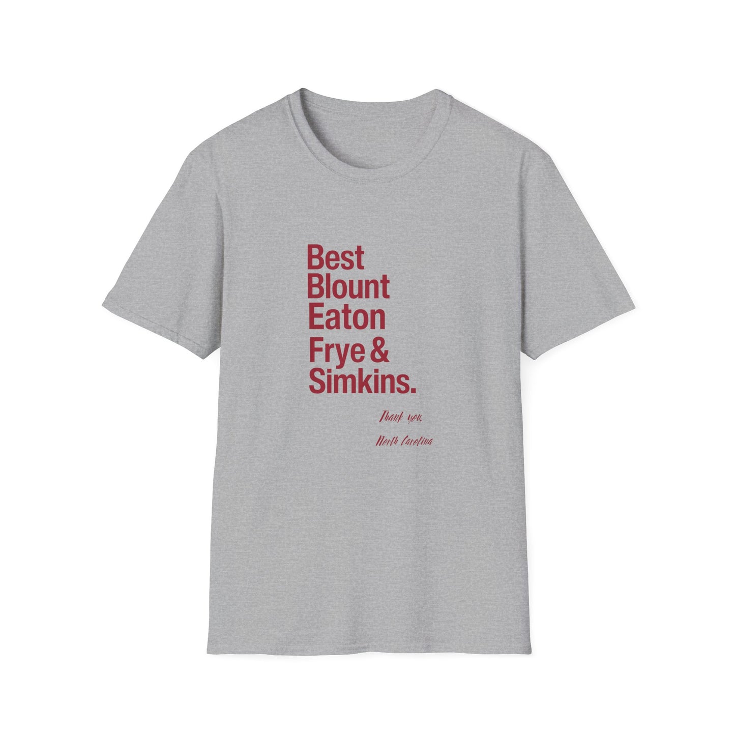 T-Shirt — 'Best Blount Simkins Irons & Frye' Minimalist Memorial Tee