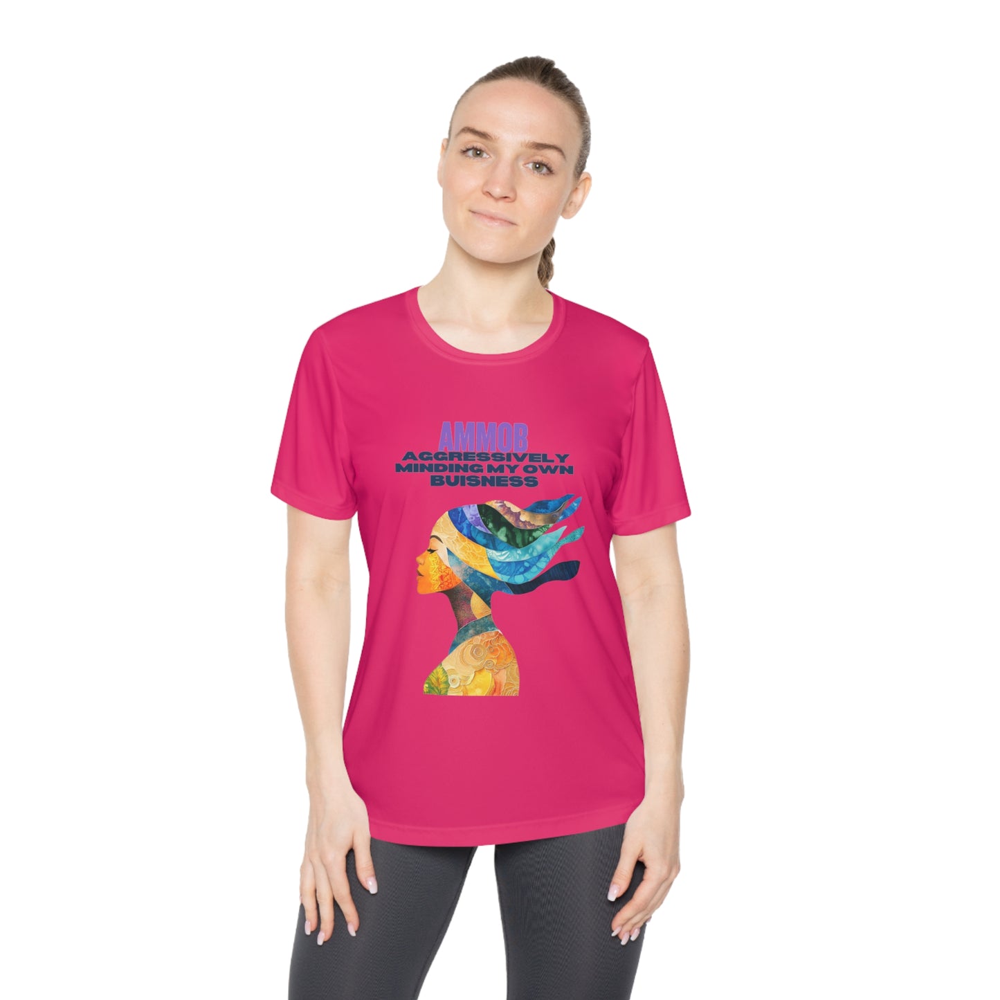 T-Shirt for Women - AMMOB Design, Aggressively Minding Your Own Business