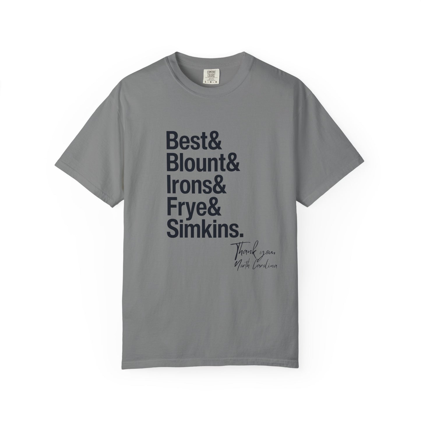 Healthcare Heroes Tribute T-shirt North Carolina black print &