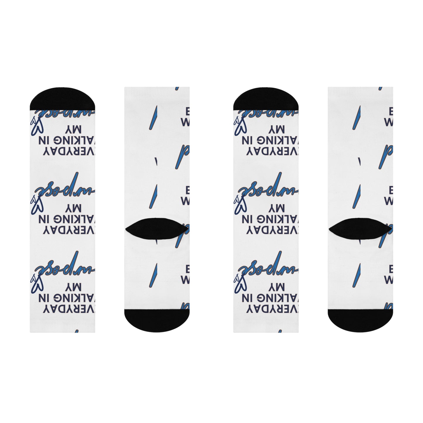 Crew Socks Walk in Your Purpose – Comfortable and Soft