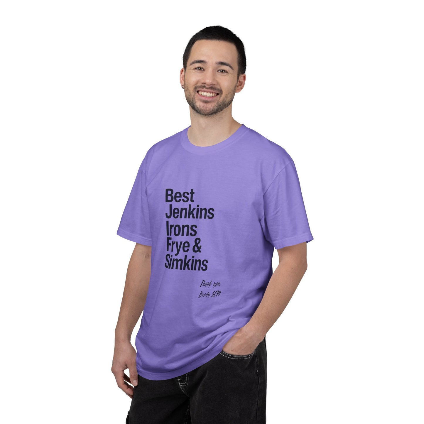 T-Shirt — 'Best Jenkins Irons Frye & Simkins' Typography Tee