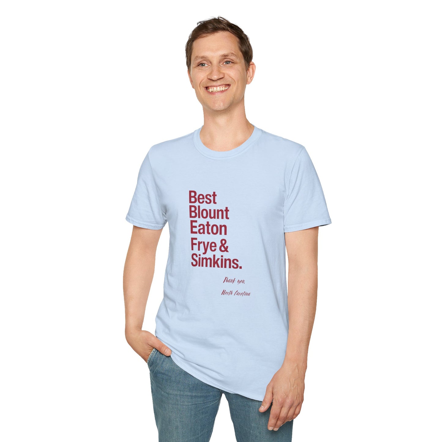 T-Shirt — 'Best Blount Simkins Irons & Frye' Minimalist Memorial Tee