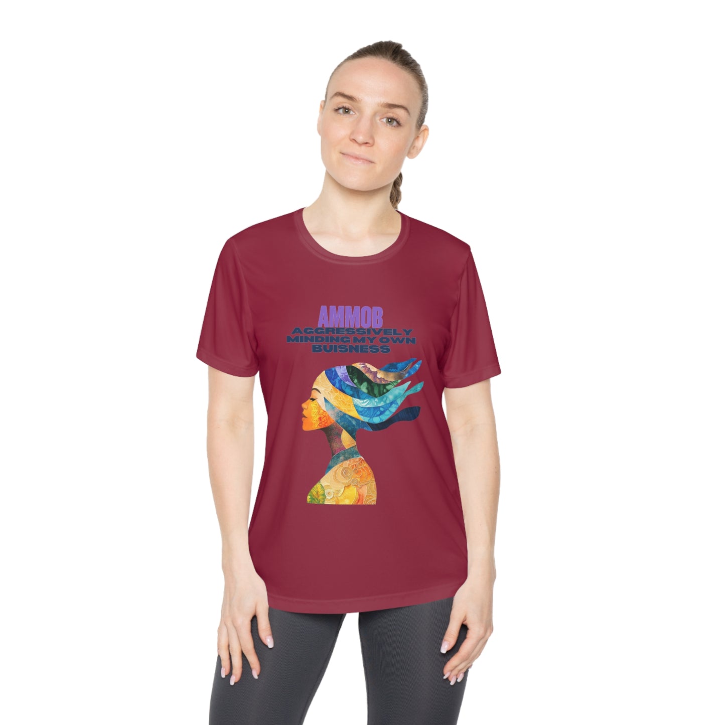 T-Shirt for Women - AMMOB Design, Aggressively Minding Your Own Business