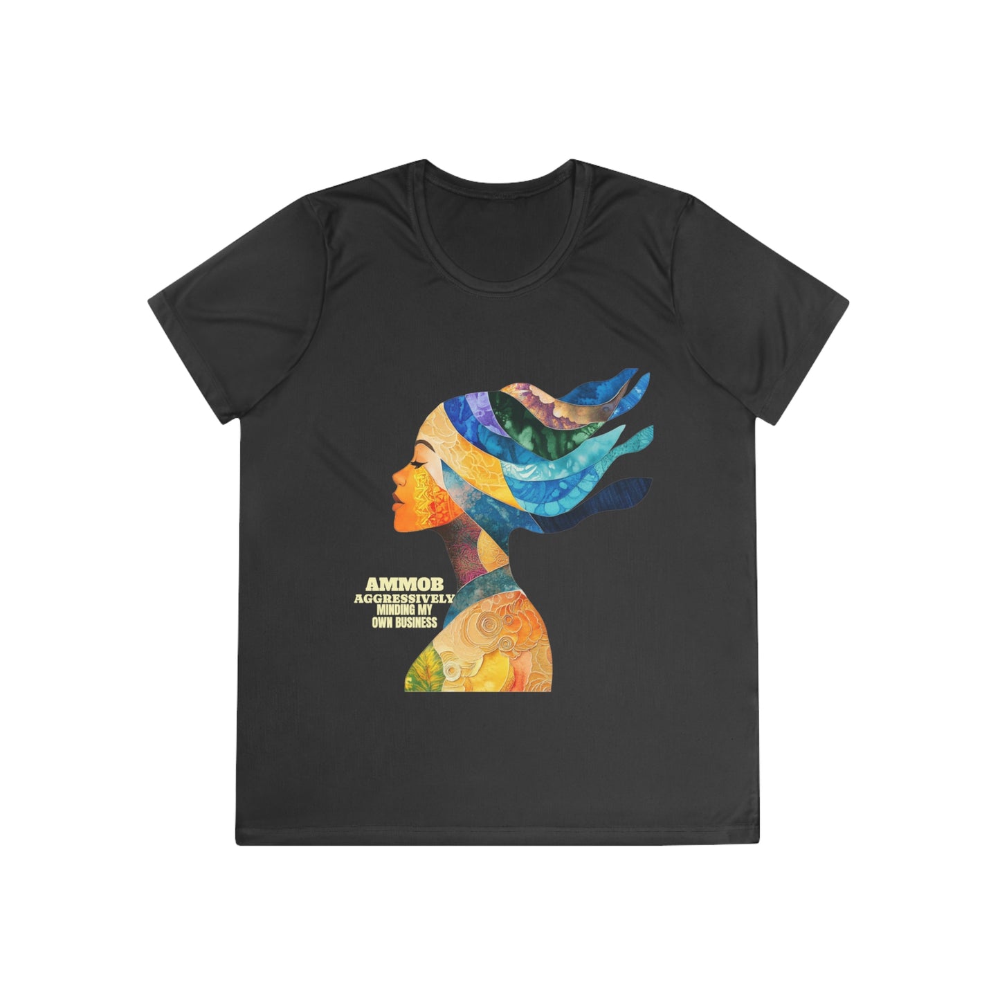 T-Shirt for Women - AMMOB Design, Aggressively Minding Your Own Business