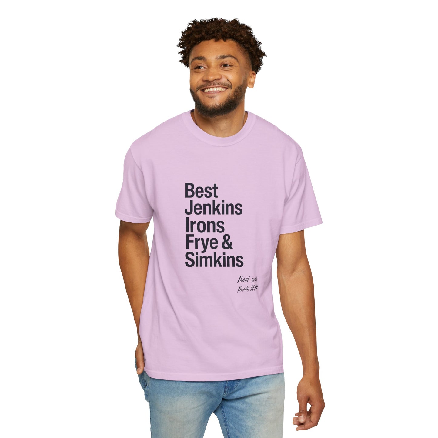 T-Shirt — 'Best Jenkins Irons Frye & Simkins' Typography Tee