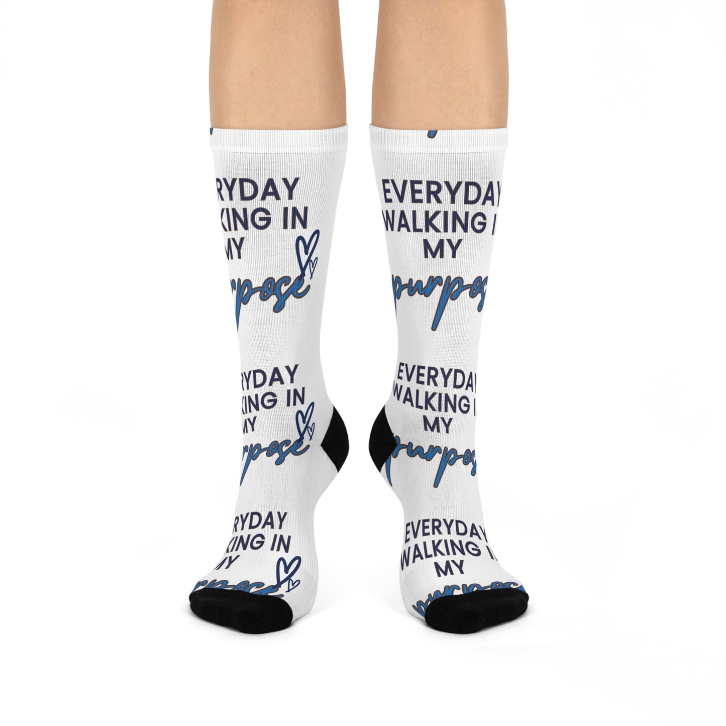 Crew Socks Walk in Your Purpose – Comfortable and Soft