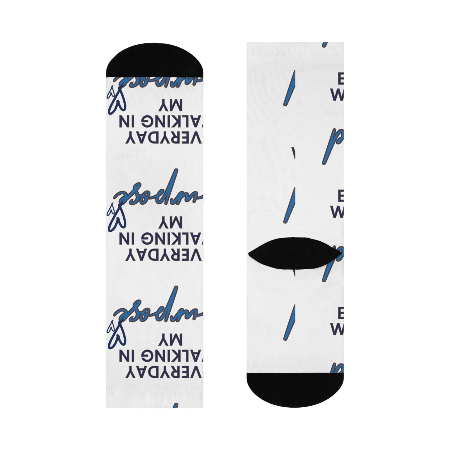 Crew Socks Walk in Your Purpose – Comfortable and Soft