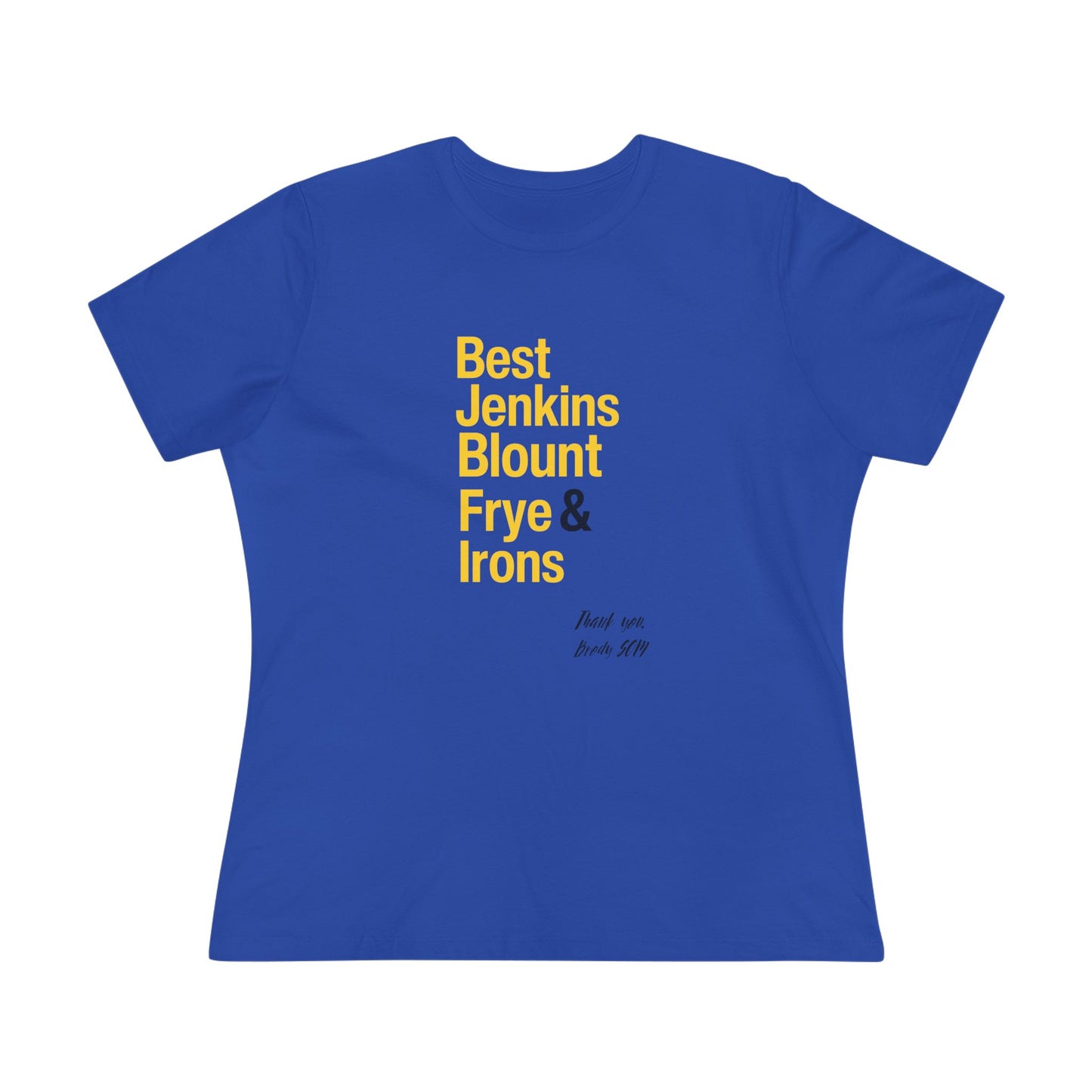 Women's Cotton Tee TOP 5 Healthcare Hero Yellow print Brody