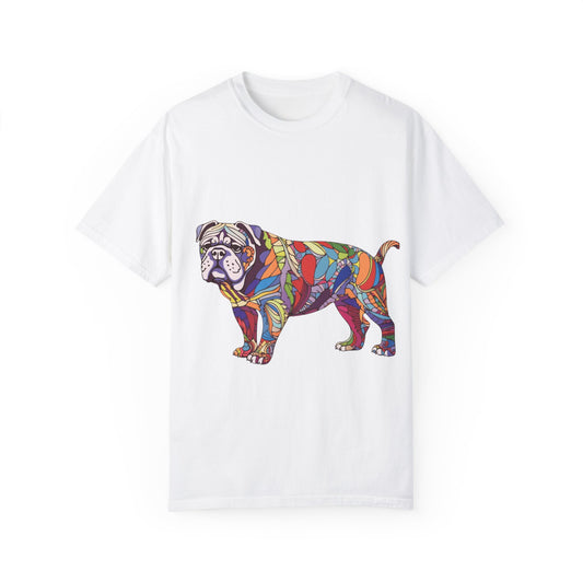 Colorful Dog Unisex Garment-Dyed T-shirt