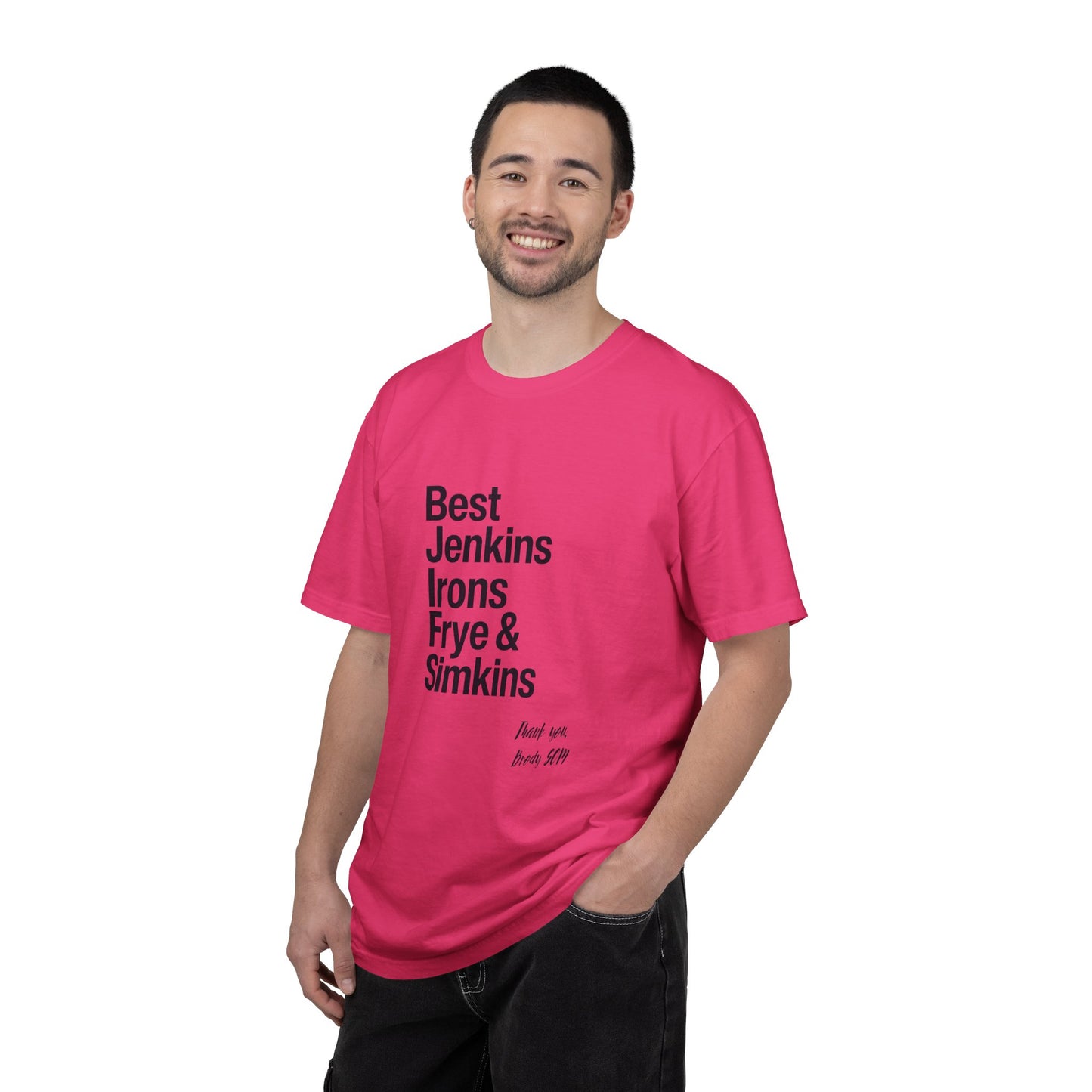 T-Shirt — 'Best Jenkins Irons Frye & Simkins' Typography Tee