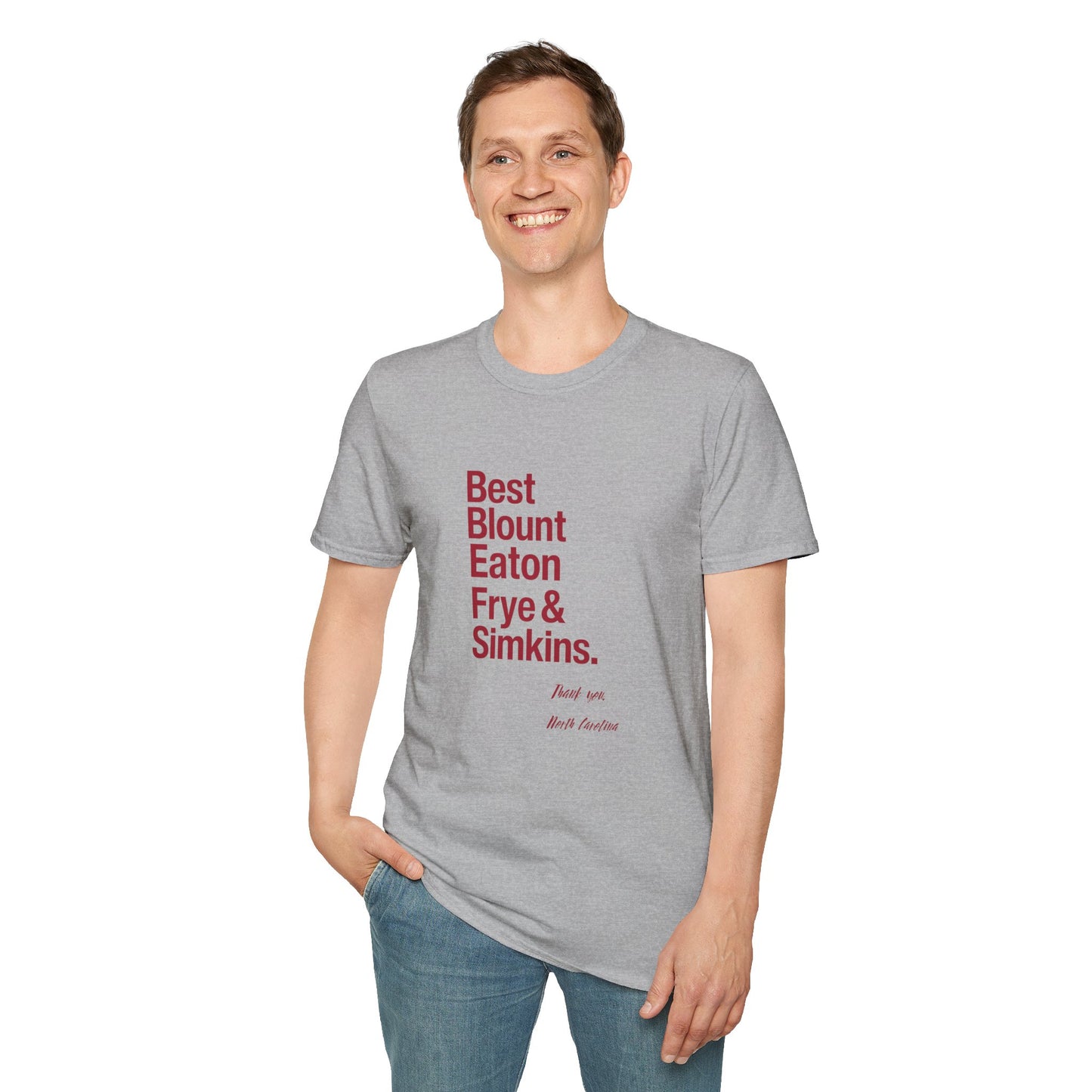 T-Shirt — 'Best Blount Simkins Irons & Frye' Minimalist Memorial Tee