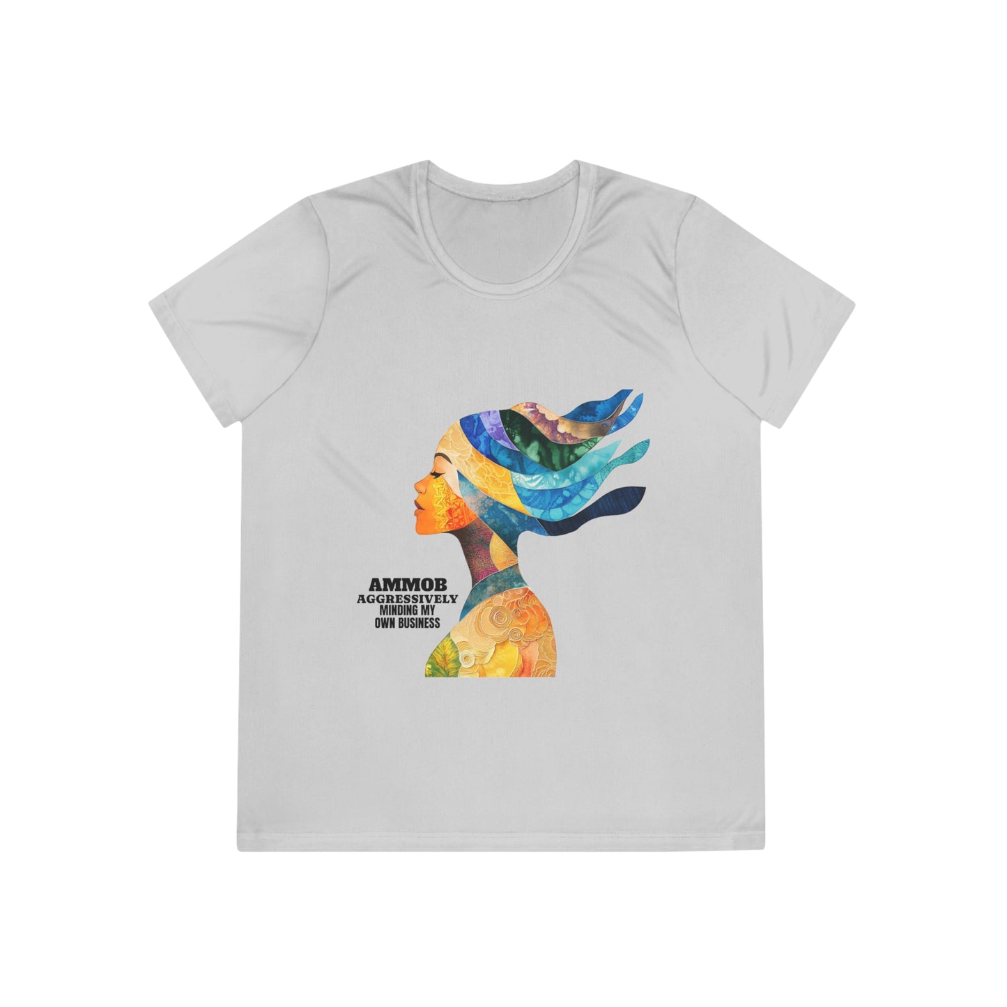 T-Shirt for Women - AMMOB Design, Aggressively Minding Your Own Business